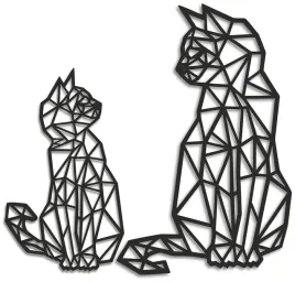 schild-drewniana-dekoracja-scienna-kot-geometria-czarna