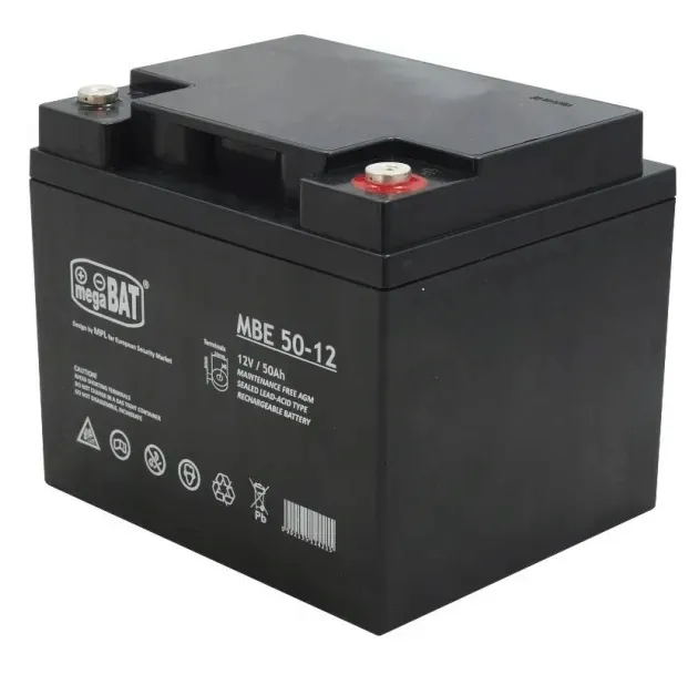 Akumulator żelowy 12V 50Ah Mbe 50-12 Megabat