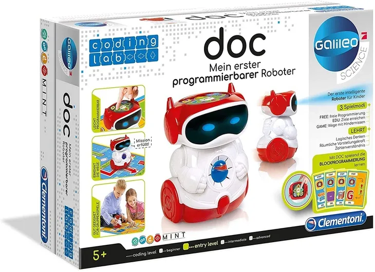 clementoni-52252-coding-lab-doc-robot-edukacyjny-kolor-wielokolorowy