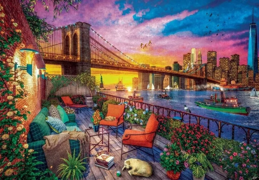 puzzle-3000-manhattan-balcony-sunset