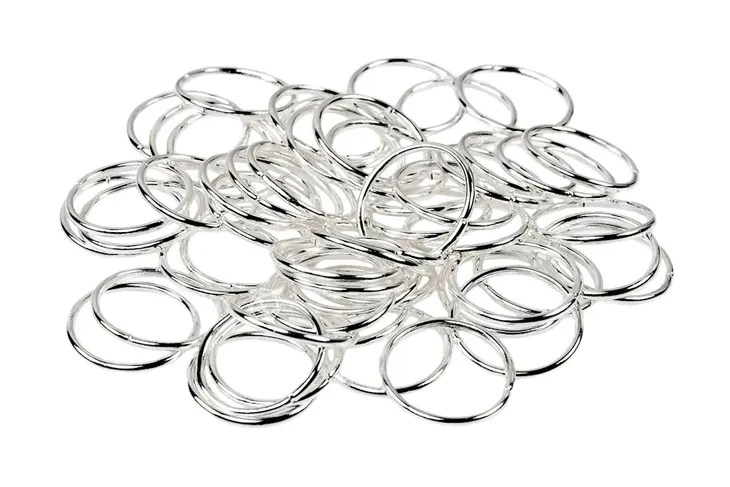 OGNIWKA montażowe otwarte 12mm srebrny 55szt.