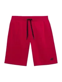krotkie-spodenki-dresowe-meskie-4f-czerwone-ss23-tshom156