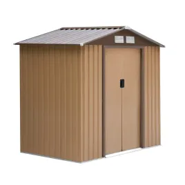 domek-narzedziowy-outsunny-845-030yl-zolty-213x130x185-cm