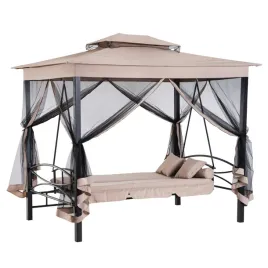 outsunny-hustawka-ogrodowa-z-funkcja-lozka-zadaszenie-stalowa-rama