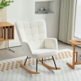 fotel-bujany-homcom-bialy-kolekcja-fotel