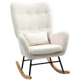 fotel-bujany-homcom-bialy