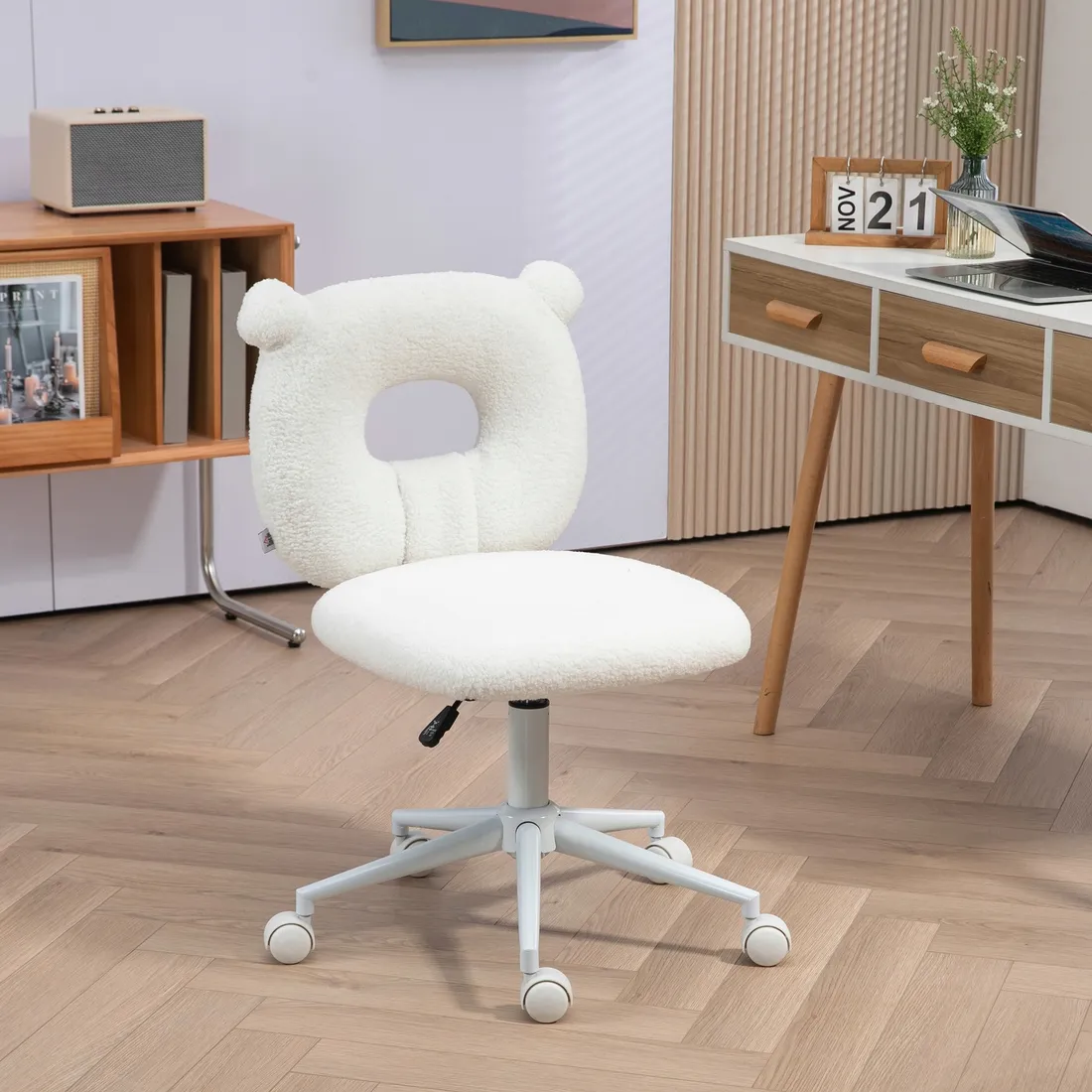 fotel-obrotowy-homcom-bialy