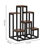 kwietnik-springos-675-cm-metal-material-wykonania-metal-kolor-czarny