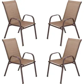 krzeslo-ogrodowe-springos-metal-brazowe-nowoczesne-4-szt