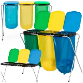 stojak-do-segregacji-odpadow-springos-metalowy-3-komory-uchylny