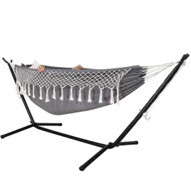 hamak-z-drazkiem-springos-szary-120-kg-270-x-150