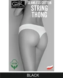gatta-seamless-cotton-string-thong-l-black