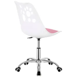 fotel-biurowy-dzieciecy-springos-bialy-skorzany-regulowany-z-kolkami