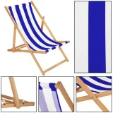 lezak-drewno-niebieski-springos-material-siedziska-tkanina