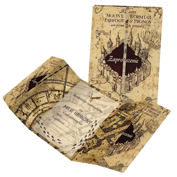 ZAPROSZENIE NA URODZINY HARRY POTTER Z2