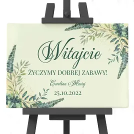 drewniana-tablica-powitalna-slub-50x70cm-butelkowa-zielen-y7