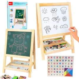 tablica-drewniana-dwustronna-magnetyczna-marker-kreda-literki-cyfry-gabka