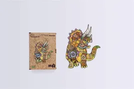 puzzle-drewniane-eko-74-triceratops-a4-praca-zbiorowa