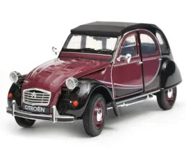 model-welly-citroen-2cv-6-charleston-1-24-bordowy