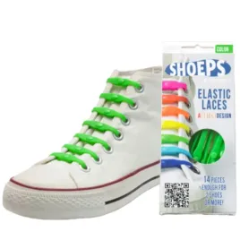 shoeps-silikonowe-sznurowki-bez-wiazania-zielone