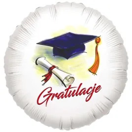 balon-foliowy-gratulacje-biret-i-dyplom-bialy-18-rnd