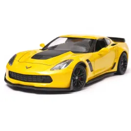 chevrolet-corvette-z06-2017-model-welly-1-24-zolty