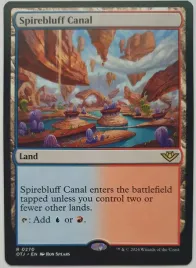 mtg-spirebluff-canal-or-thunder-junction-otj-or-rare-en-nm-or-izzet-fast-land