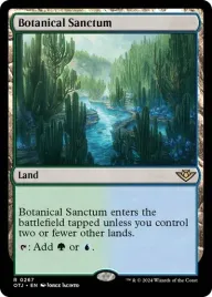 mtg-botanical-sanctum-or-thunder-junction-otj-or-rare-en-nm-or-fast-land
