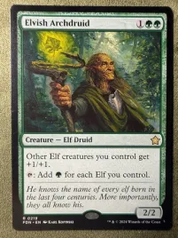 mtg-elvish-archdruid-or-foundations-fdn-or-rare-en-nm-or-elf-lord-and-mana-ramp