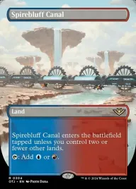 mtg-spirebluff-canal-borderless-or-thunder-junction-otj-or-rare-en-nm-or-dura