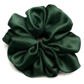 jedwabna-gumka-do-wlosow-100percent-jedwab-scrunchie-butelkowa-zielen-xxl-meravil