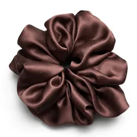 jedwabna-gumka-do-wlosow-100percent-jedwab-scrunchie-czekoladowy-braz-xxl-meravil