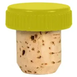 korek-grzybek-zolty-aglomer-glowka-plastik-19mm