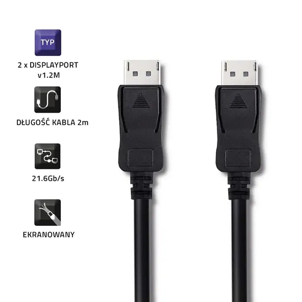 qoltec-displayport-v1-2-meski-or-displayport-2m-waga-z-opakowaniem-0-101-kg