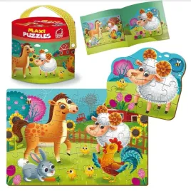puzzle-roter-kafer-15-elementow-maxi-puzzle-2w1-farma