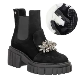 botki-damskie-maciejka-skorzane-buty-trapery-czarne-modne-z-diamentami-41