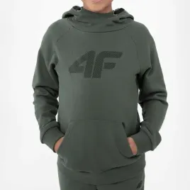 bluza-chlopieca-4f-sportowa-zielona-z-kapturem-nierozpinana-kangurka-128