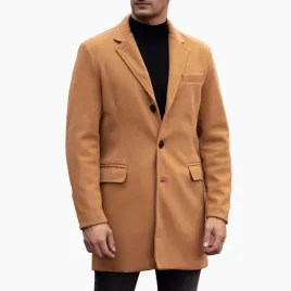 plaszcz-meski-dlugi-camel-jasny-jednorzedowy-cienki-elegancki-sukniany-xl