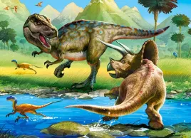 puzzle-castorland-70-elementow-tyrannosaurus-vs-triceratops