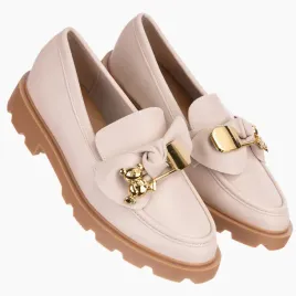 polbuty-damskie-bezowe-mokasyny-eko-skora-wsuwane-loafers-lekkie-modne-40