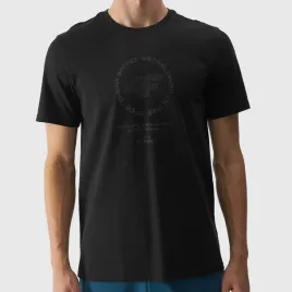 koszulka-meska-4f-t-shirt-meski-czarny-sportowy-regular-logo-bawelna-s
