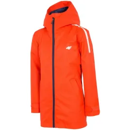 kurtka-dziewczeca-4f-parka-dziecieca-plaszczyk-sportowy-pomaranczowy-164