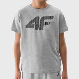 koszulka-chlopieca-4f-t-shirt-dzieciecy-szary-sportowy-logo-bawelna-152