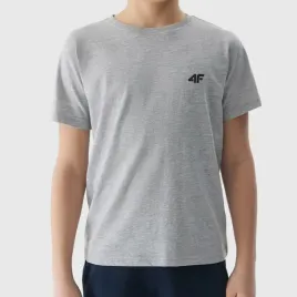 koszulka-chlopieca-4f-t-shirt-dzieciecy-szary-sportowy-basic-bawelna-158