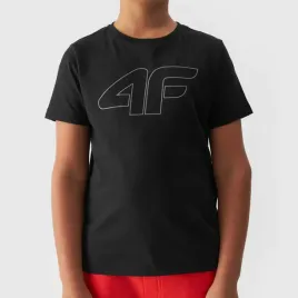 koszulka-chlopieca-4f-czarny-t-shirt-dzieciecy-sportowy-regular-bawelna-146