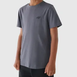koszulka-chlopieca-4f-t-shirt-bawelniany-podkoszulek-sportowy-szary-140