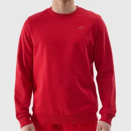 bluza-meska-4f-czerwona-sportowa-nierozpinana-basic-regular-cienka-m