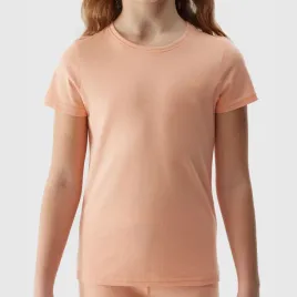 koszulka-dziewczeca-4f-t-shirt-sportowy-bawelniany-pudrowy-koral-slim-152