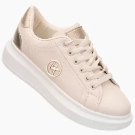 buty-damskie-bezowe-sneakersy-modne-polbuty-eko-skora-lekkie-wygodne-38