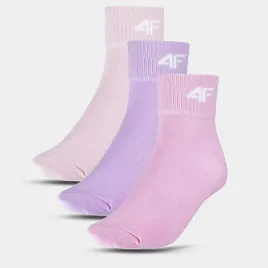 skarpety-dziewczece-4f-fioletowe-i-rozowe-3-pak-4fjwss24usocf249-36-38
